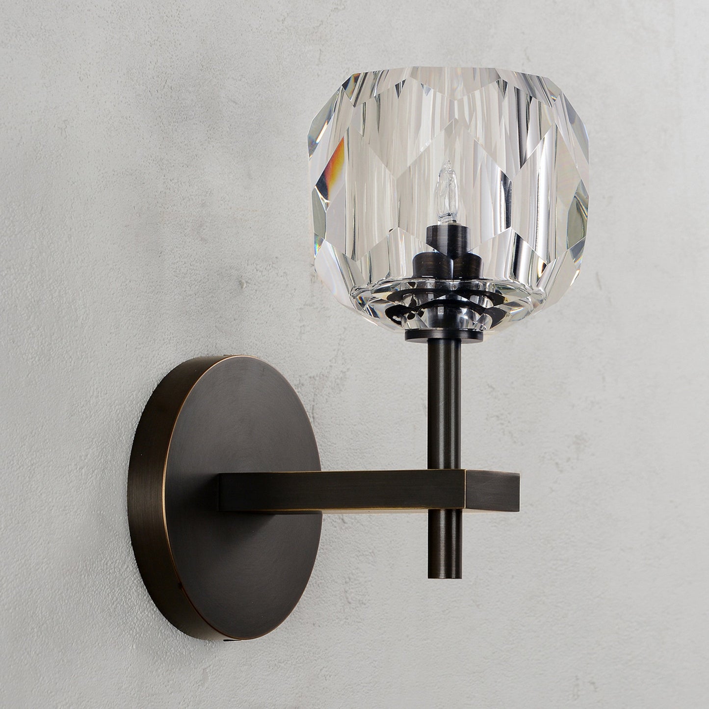 Balle Be Crystal Sconce Bronze
