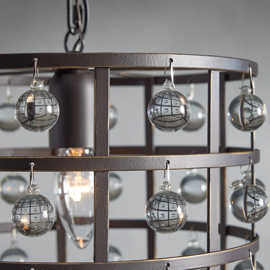 Moder Cage Crystal Pendant