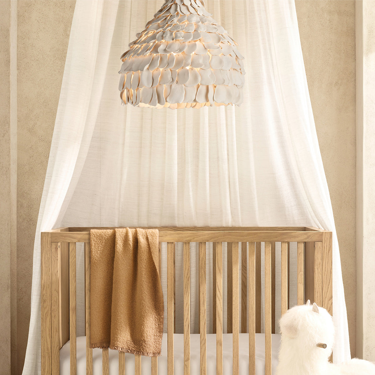 Handcrafted Clay Petal Chandelier