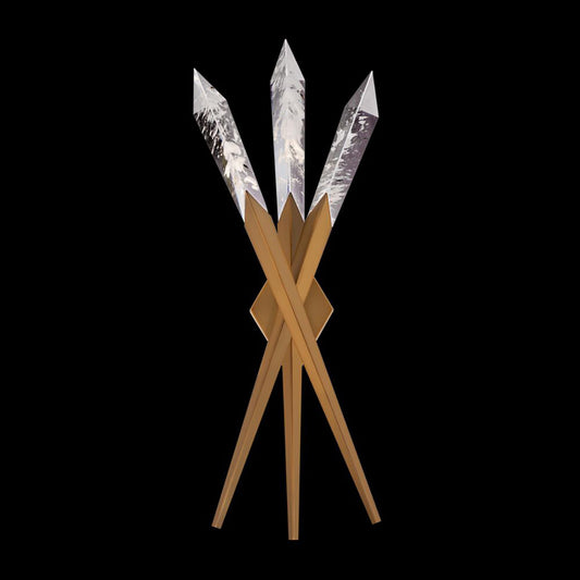 Quartz LED Wall Sconce 3 Lights USE Optic Haze Quartz