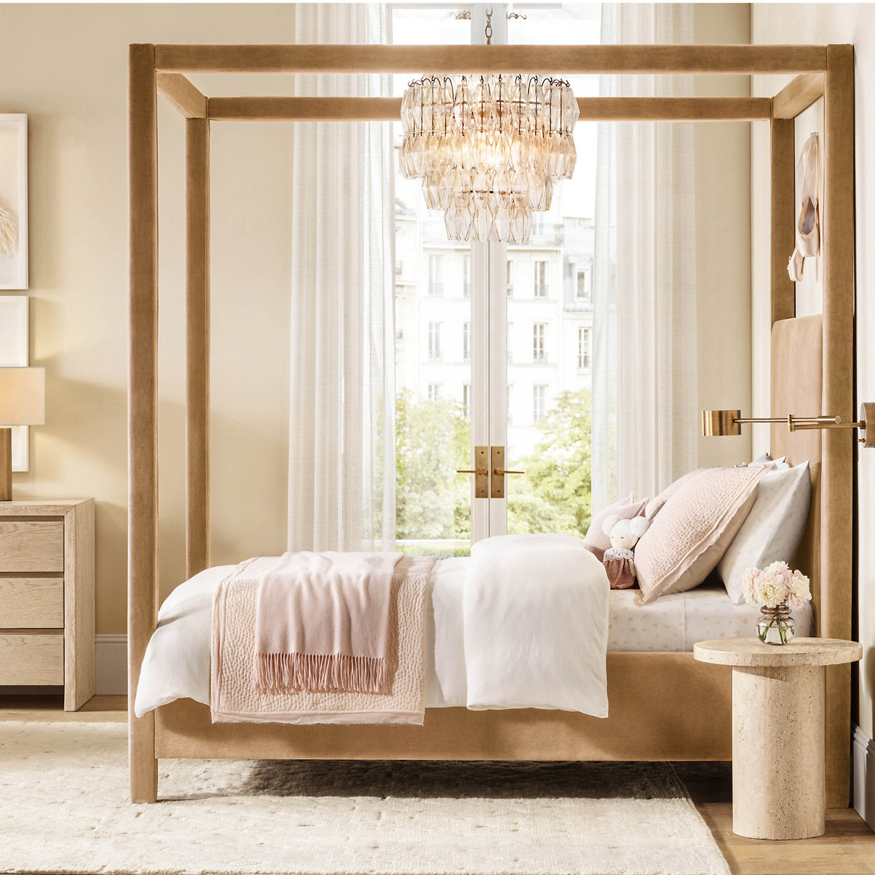 Natalia Wide Pendant - Clear