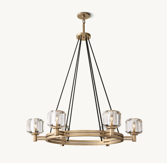 DEMARET ROUND CHANDELIER 36"