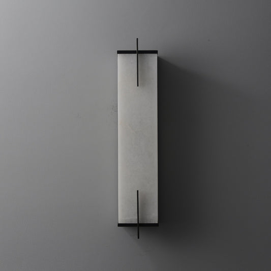 Rectangular Alabaster Wall Sconce 2 Lights