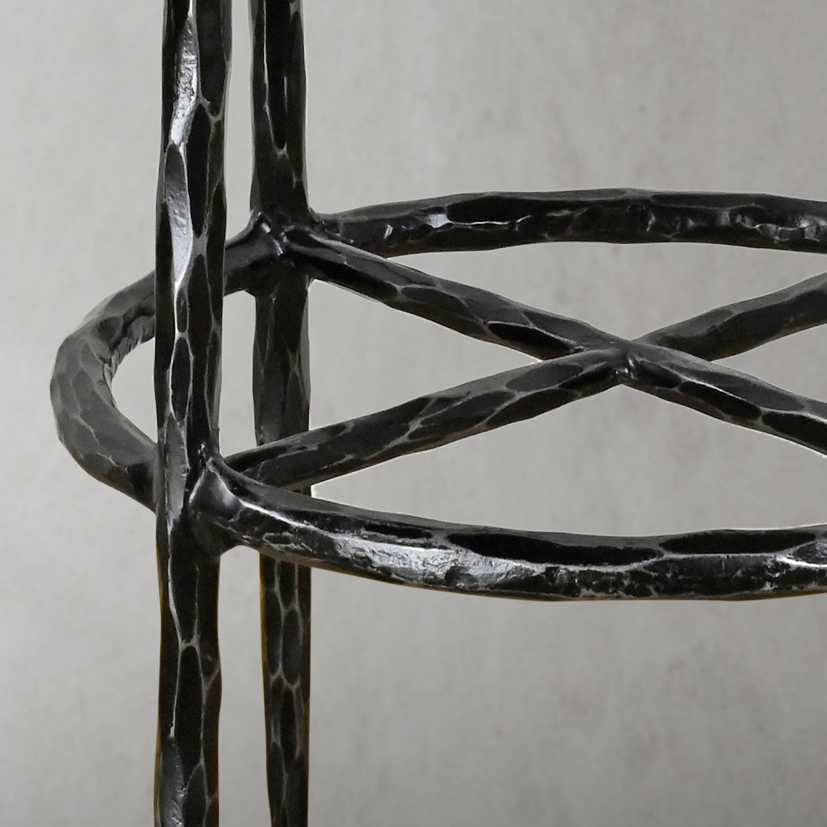 Thaddeus Backless Fabric Swivel Stool