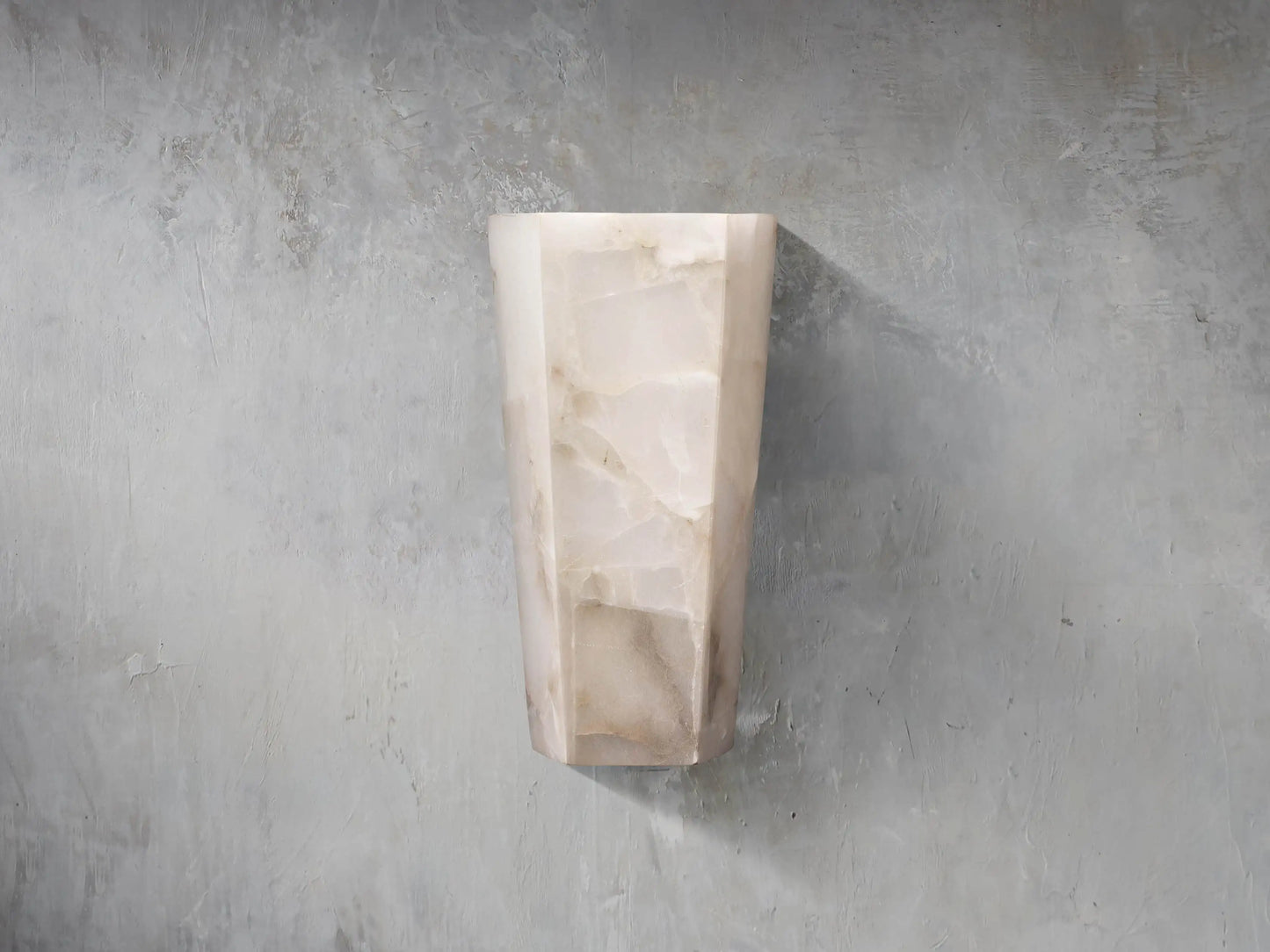 Alabaster Hexagonal Sconce
