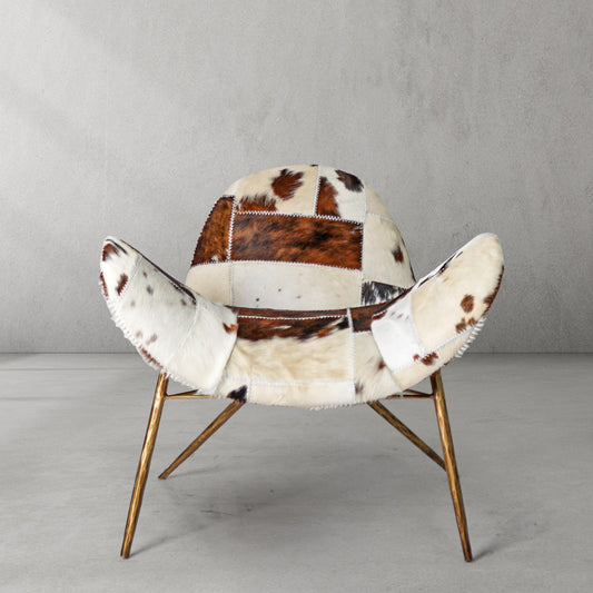 Thaddeus Milk Coffee Fur Lounge Chair