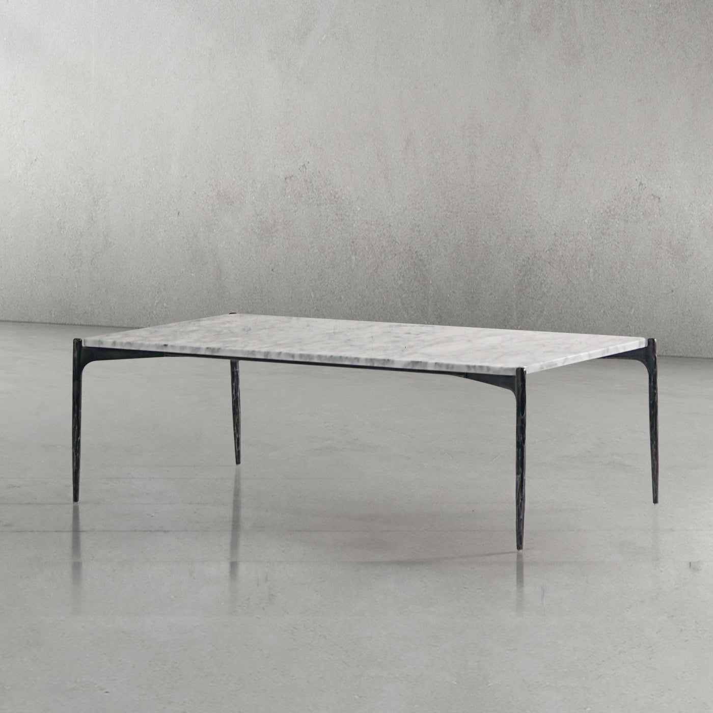 Thaddeus Rectangle Horn Marble Coffee Table