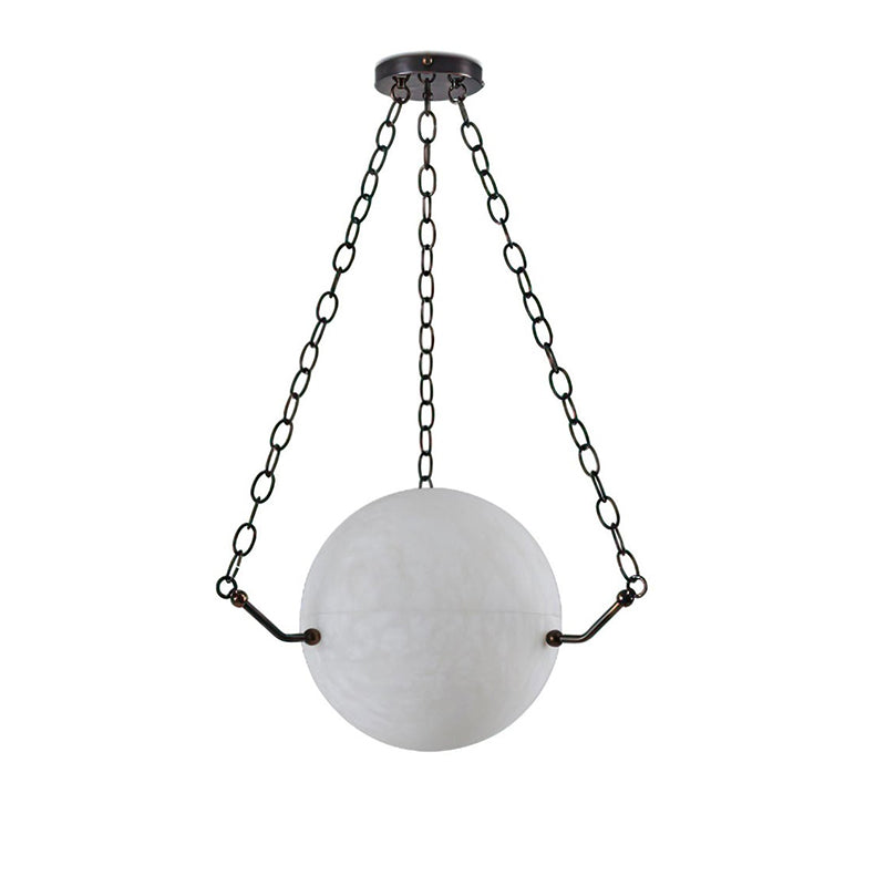 Aaron Alabaster Sphere Suspension Pendant