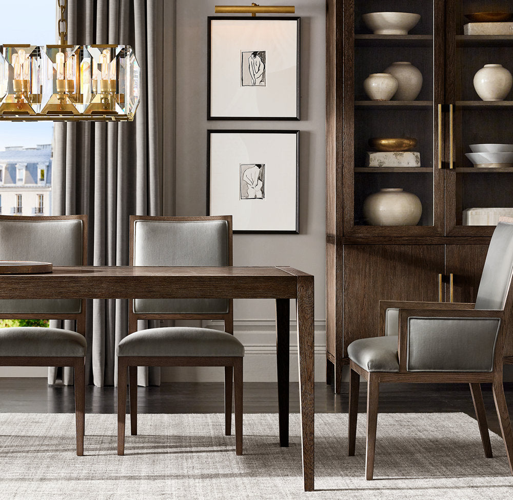 HARLOW CRYSTAL RECTANGULAR CHANDELIER 74"