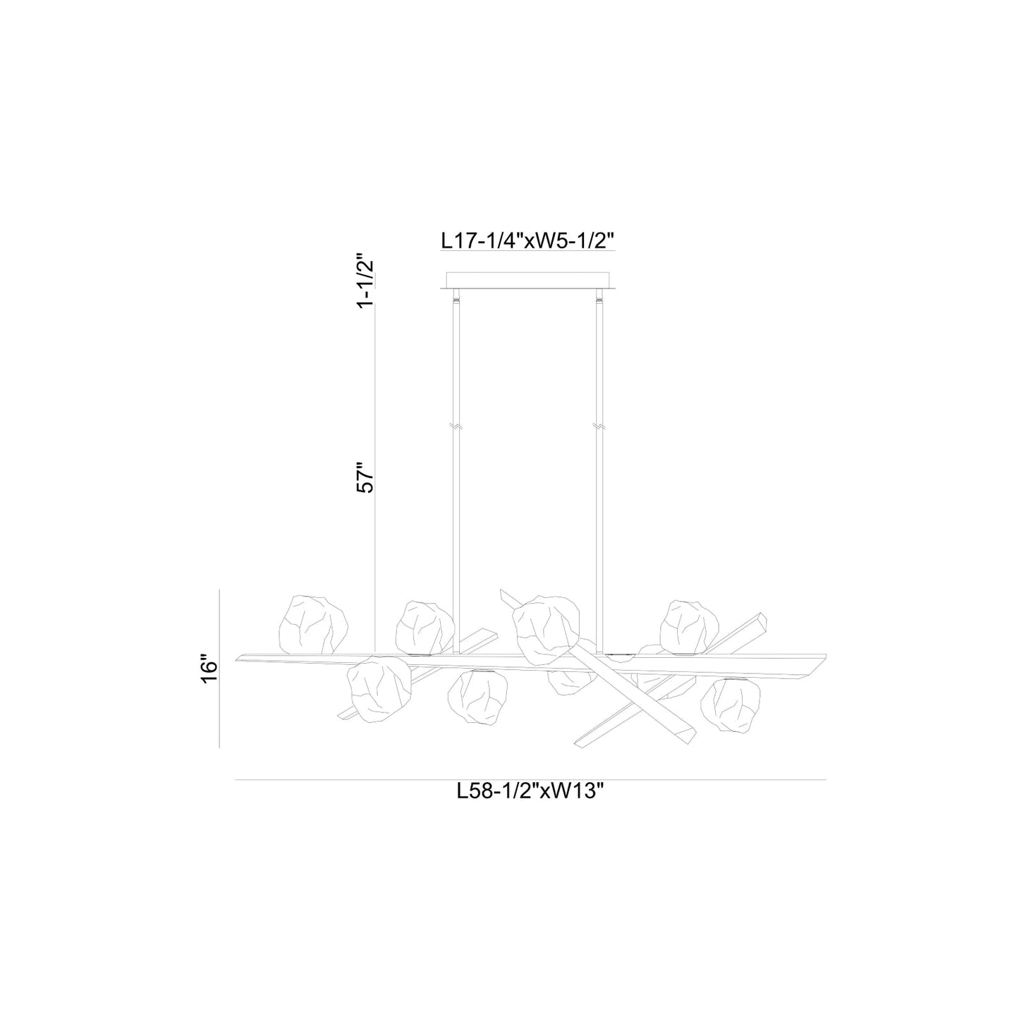 Thorah Linear Chandelier