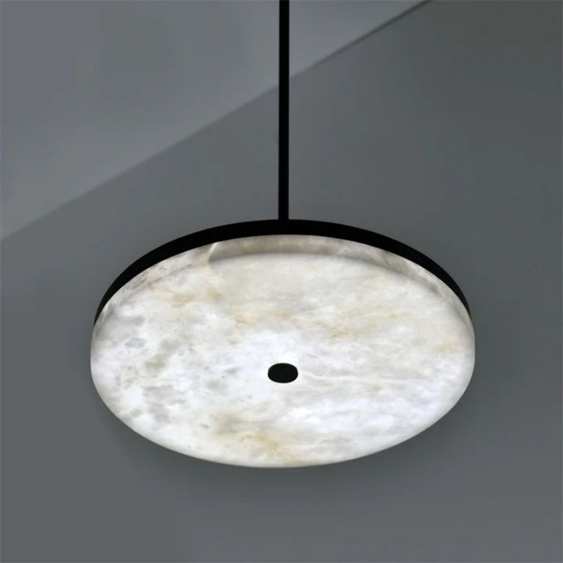 Theseus Alabaster Anne Mini Round Pendant Light – Emma-light