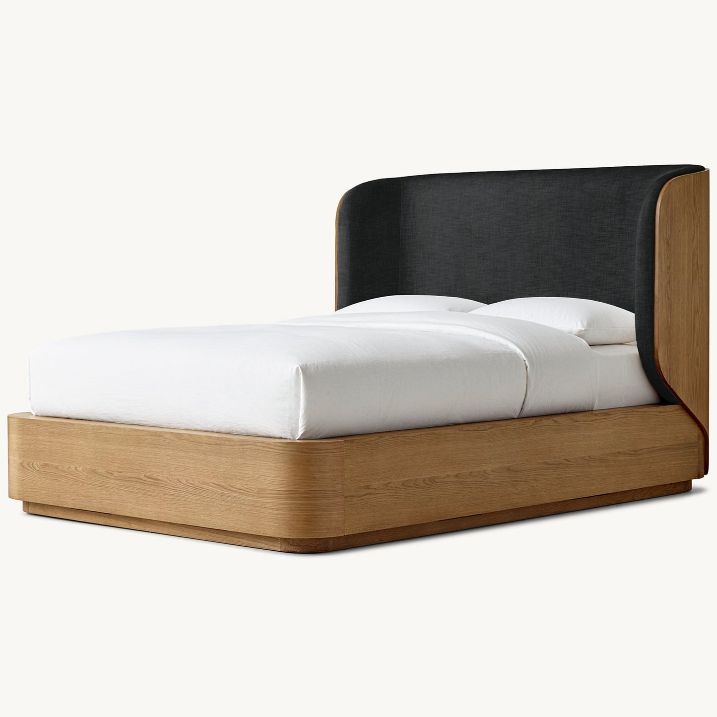 Madero Fabric Wood-Wrapped Shelter Bed