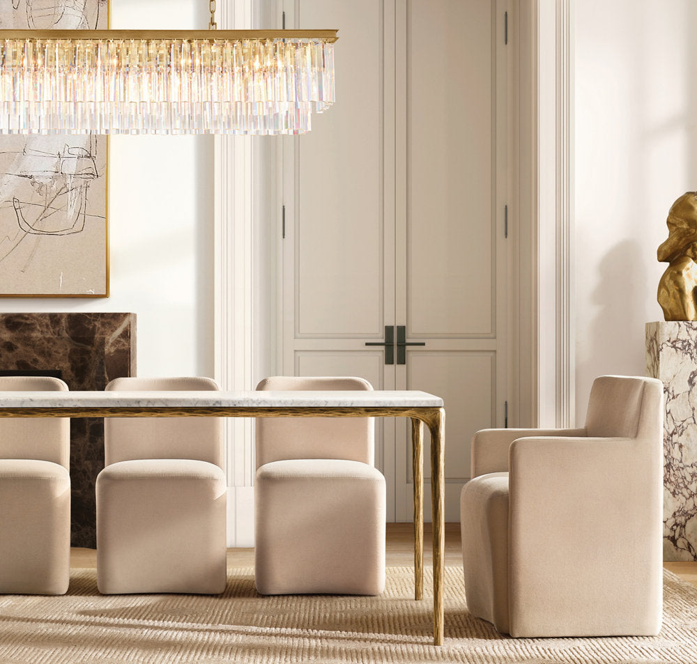 1920S ODEON RECTANGULAR CHANDELIER 59"