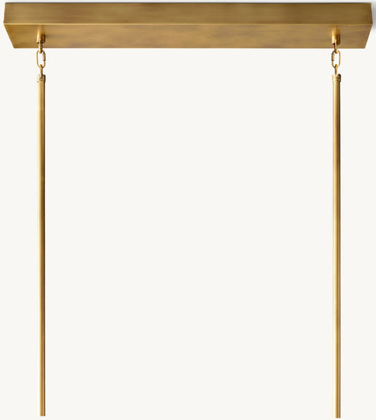 ARCACHON LED RECTANGULAR CHANDELIER 54"