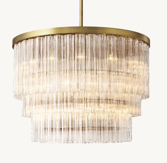 CIELO THREE-TIER ROUND CHANDELIER 48"