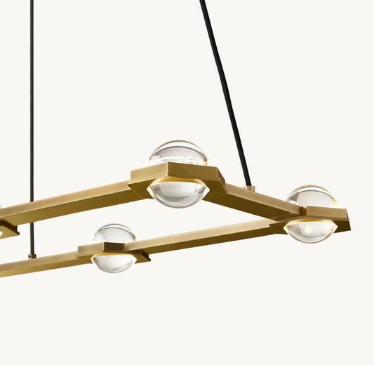 ÉCLATANT RECTANGULAR CHANDELIER 54"