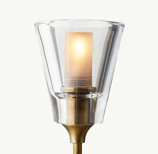 TORCHE DE VERRE ROUND CHANDELIER 58"