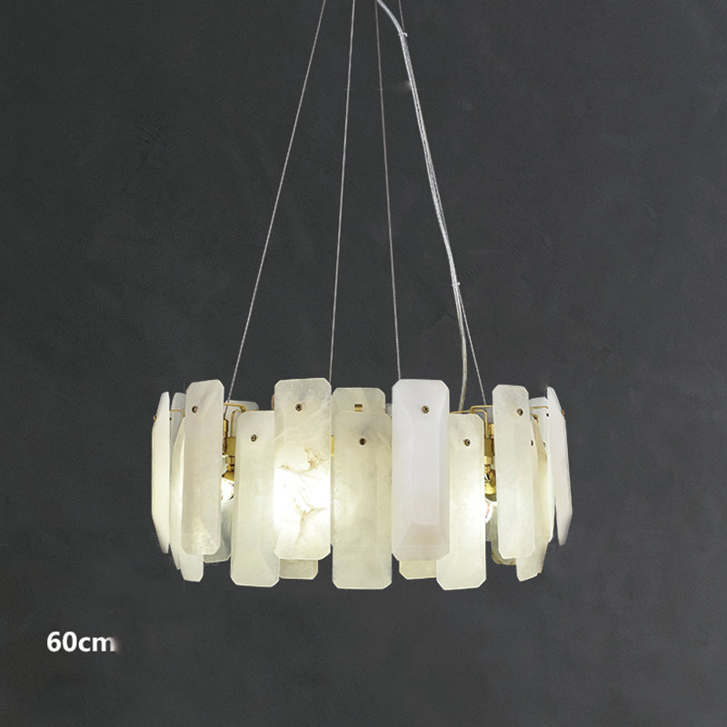 Minu Marble Round Chandelier