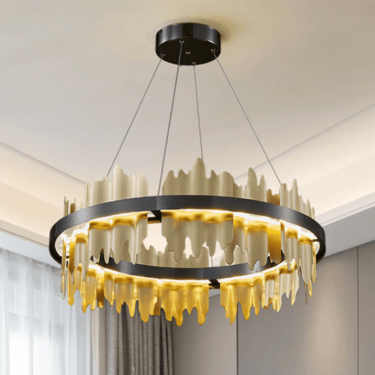 Nera Brushed Modern Chandelier Brass