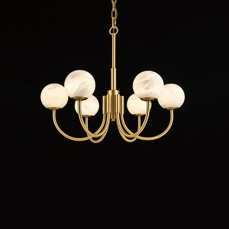 Maggie Marble Round Branch Chandelier
