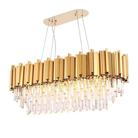 Alian Oval Crystal Chandelier