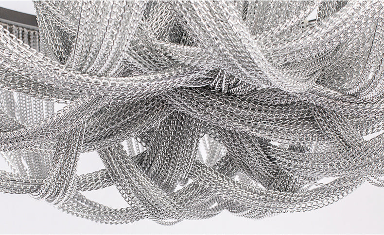 Modern Aluminum Chain Tassel Ceiling Light