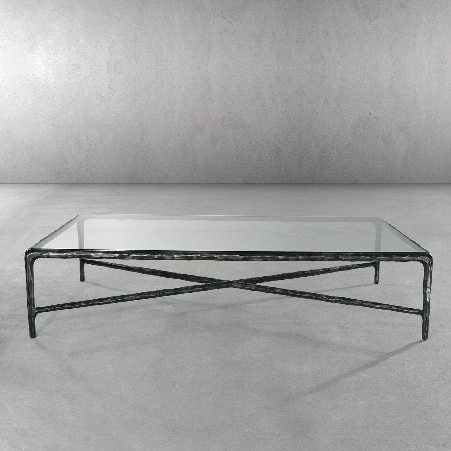 Thaddeus Rectangle Glass Coffee Table