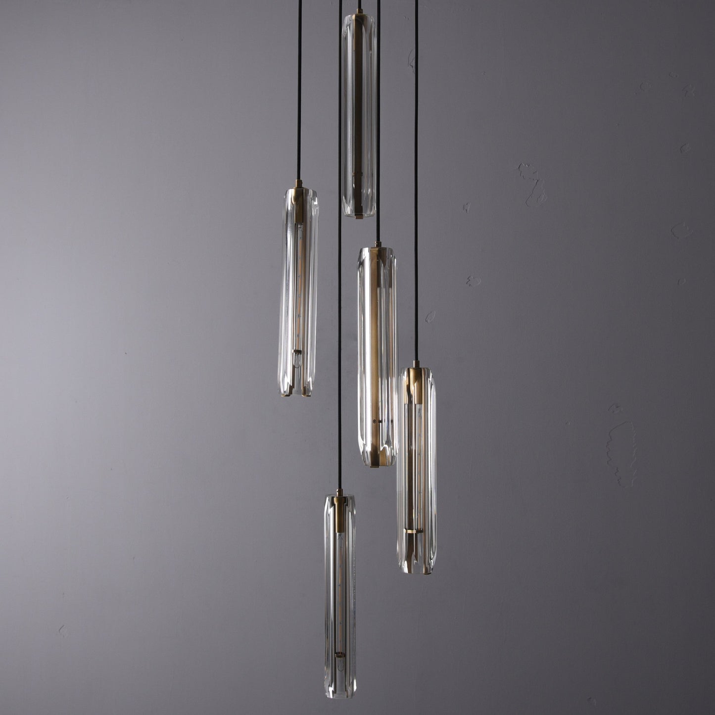 Charleen 5 Lights Pendant Brass