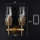 Caldwell Double Sconce Brass