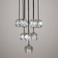 Balle Be Crystal Ball Pendant 10 Lights Brass