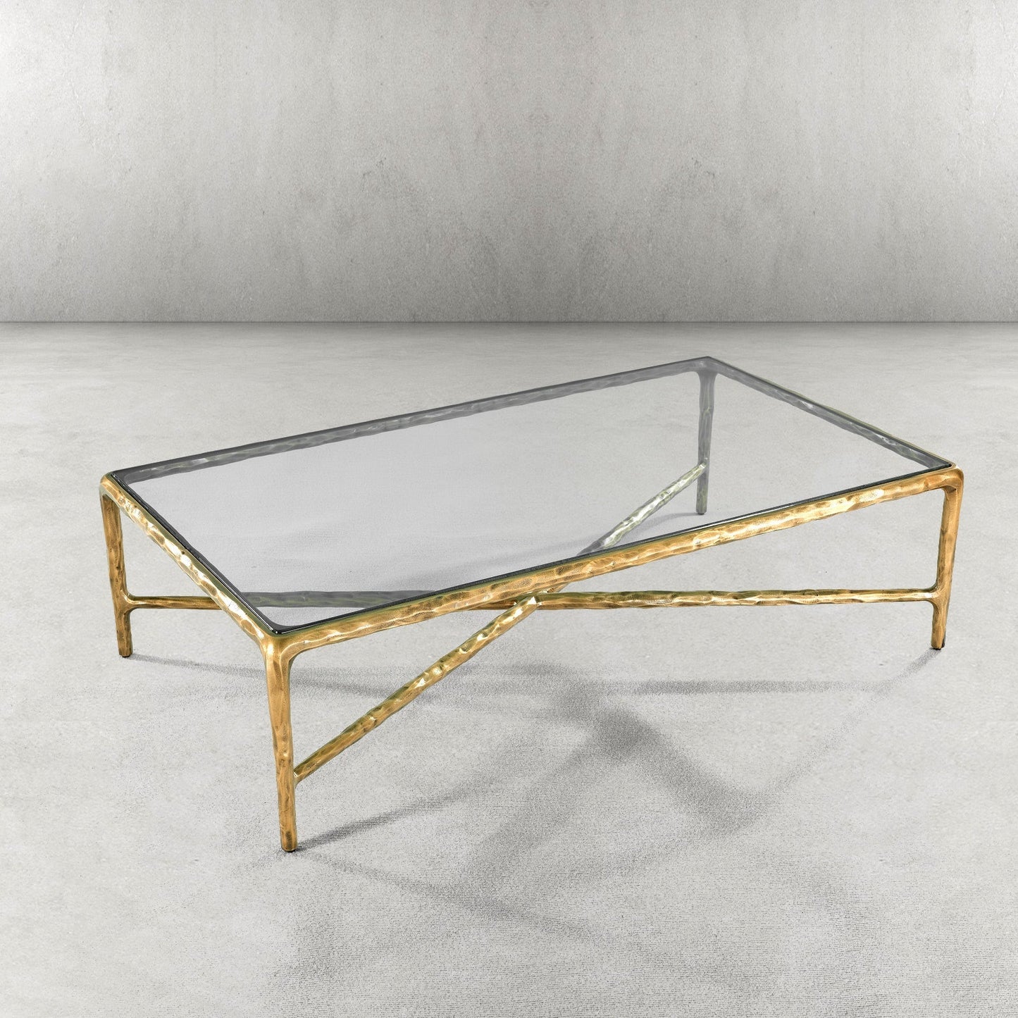 Thaddeus Rectangle Glass Coffee Table