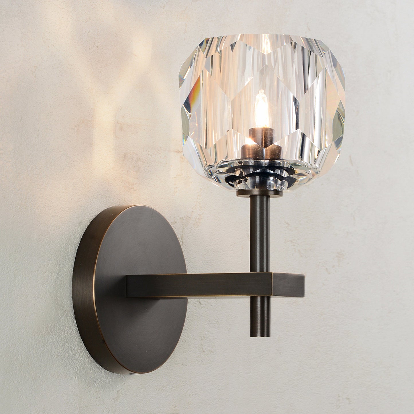 Balle Be Crystal Sconce Bronze