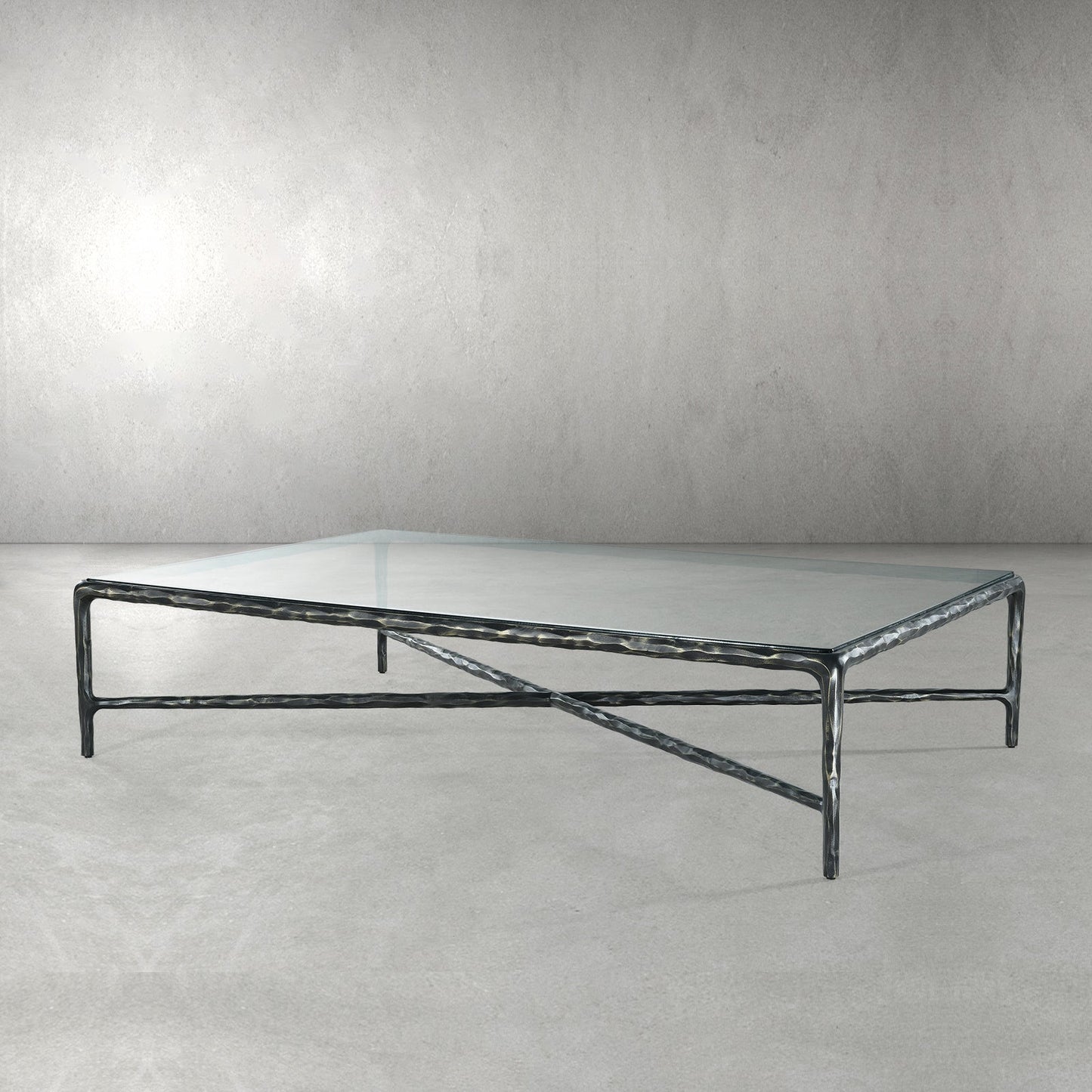 Thaddeus Rectangle Glass Coffee Table