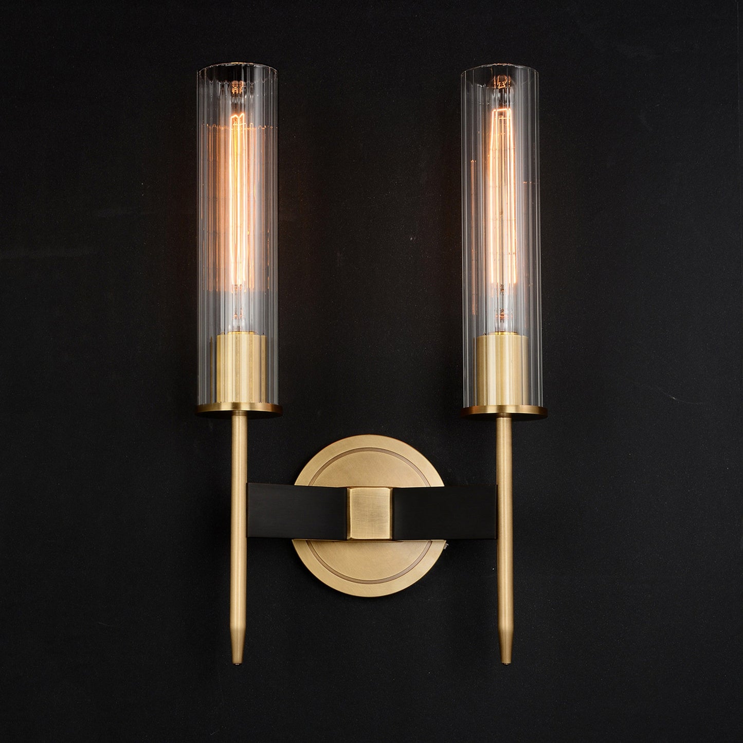 Aicken Double Sconce Brass