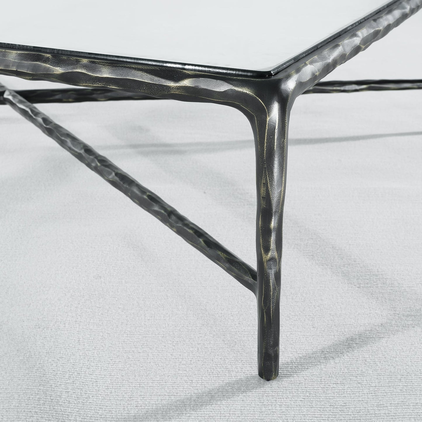 Thaddeus Rectangle Glass Coffee Table