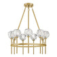 Parisian Rods Round Chandelier