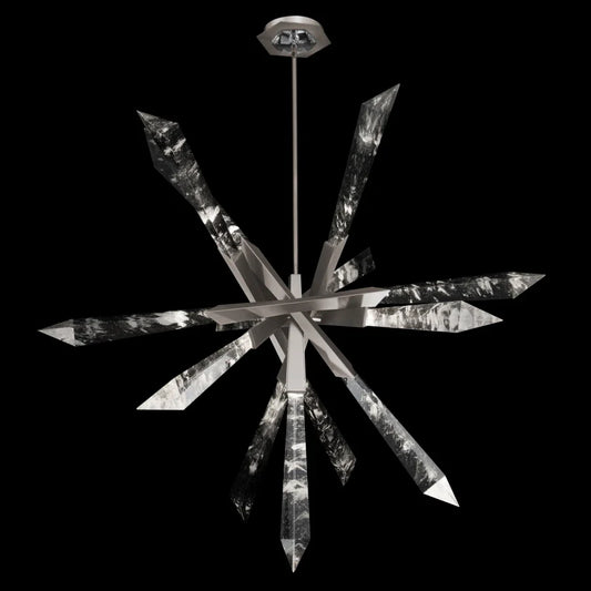 Quartz LED Pendant 36"W  Optic Haze Quartz