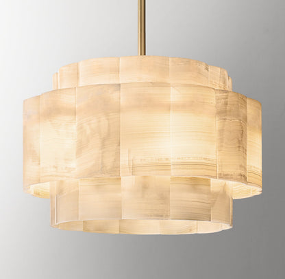 Florian Alabaster Large Chandelier 27"