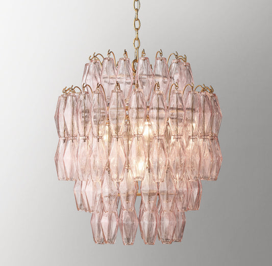 Natalia Wide Pendant - Pink