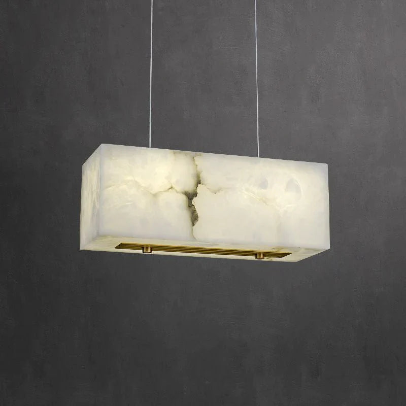 Vera Marble Rectangle Chandelier