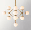 Keefe Cluster Chandelier 33" For Staircases