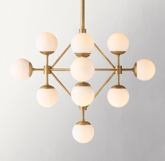 Keefe Cluster Chandelier 33" For Staircases