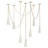 Ann Alabaster Multi-Pendants Chandelier, 7 lights