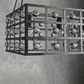 Moder Cage Crystal Rectangular Chandelier