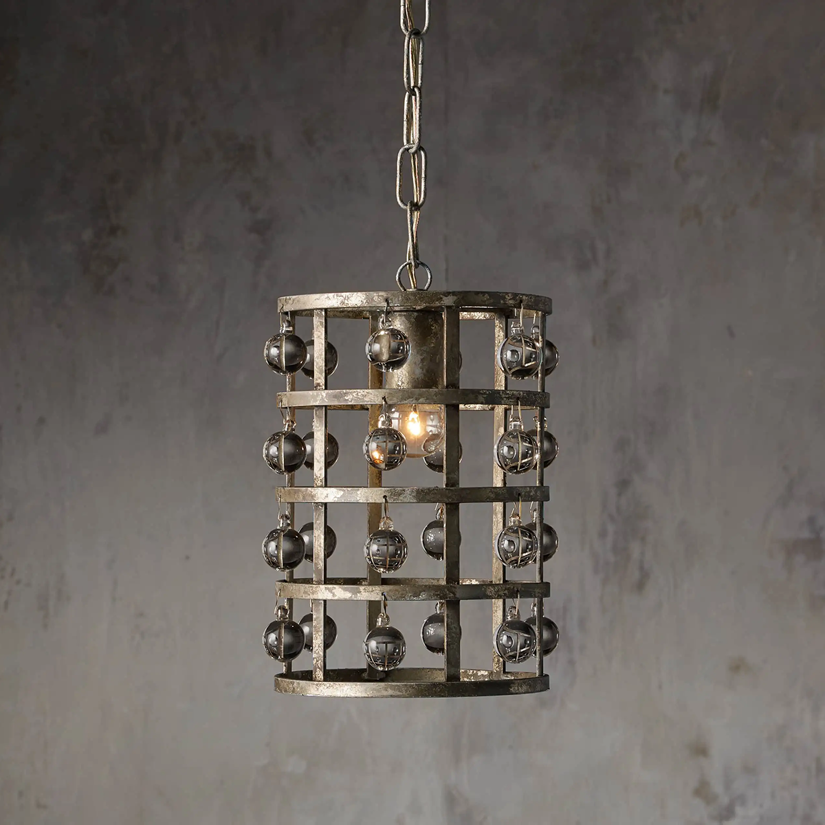 Moder Cage Crystal Pendant