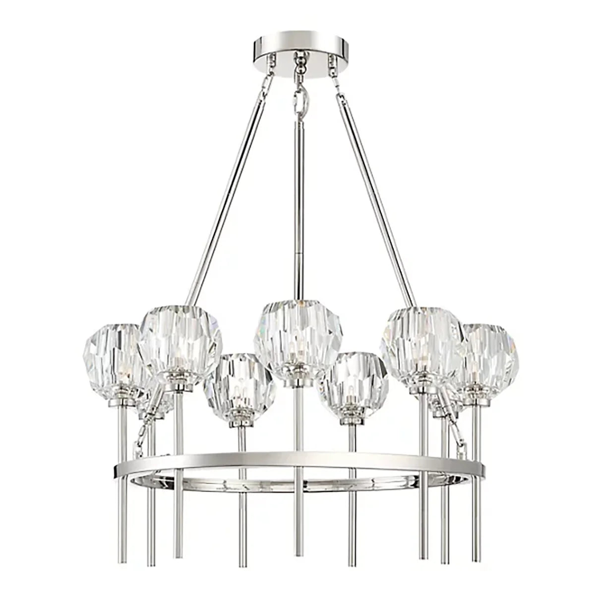 Parisian Rods Round Chandelier