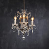 Annie Crystal Round Chandelier Antique Rust