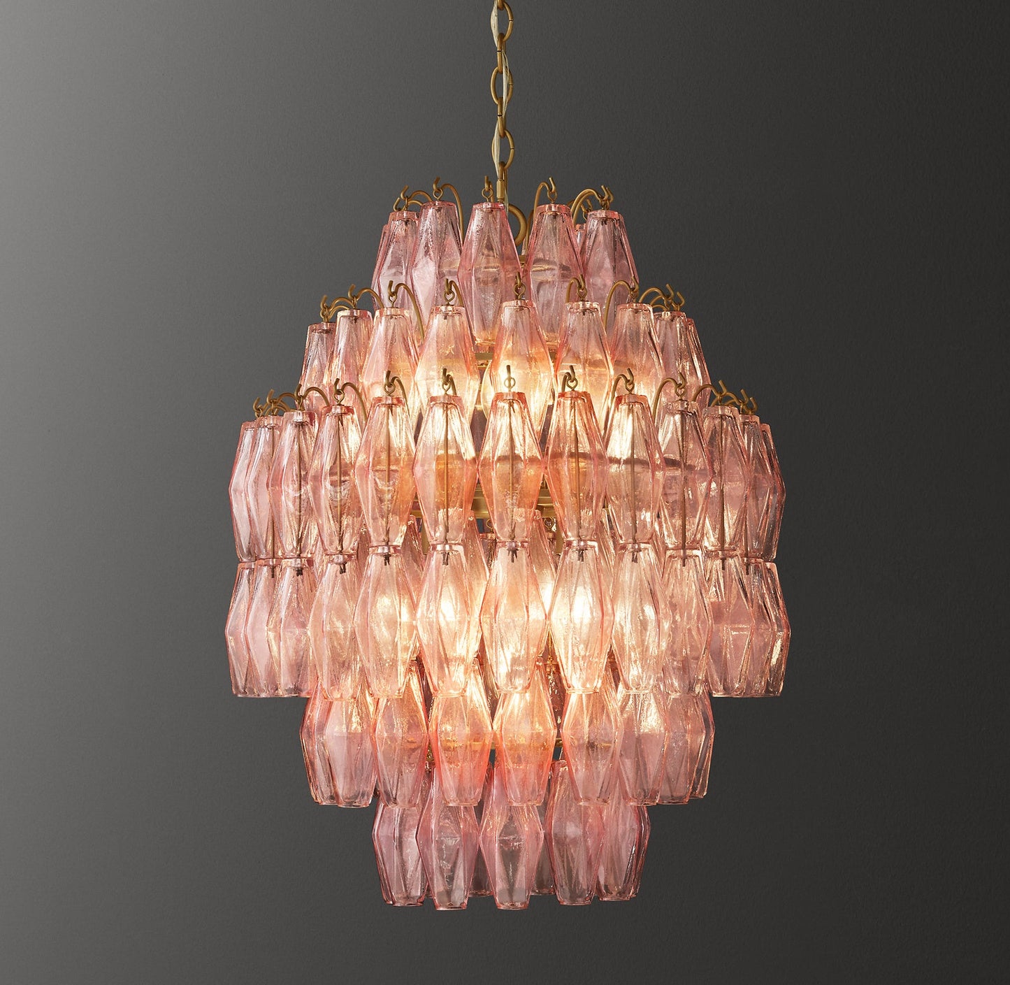 Natalia Tall Pendant - Pink