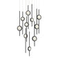 Barle Led Round Chandelier 10 Pendant