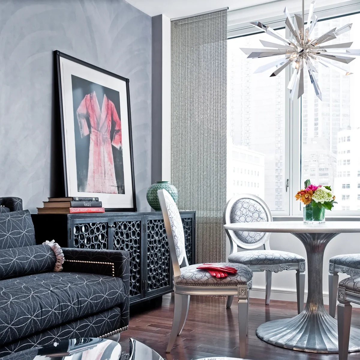 Quartz Crystal Sputnik Chandelier